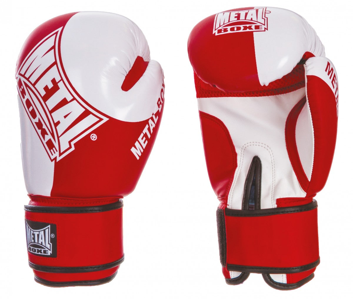 Gants Compétition Amateur Anglaise Metal boxe Rouge