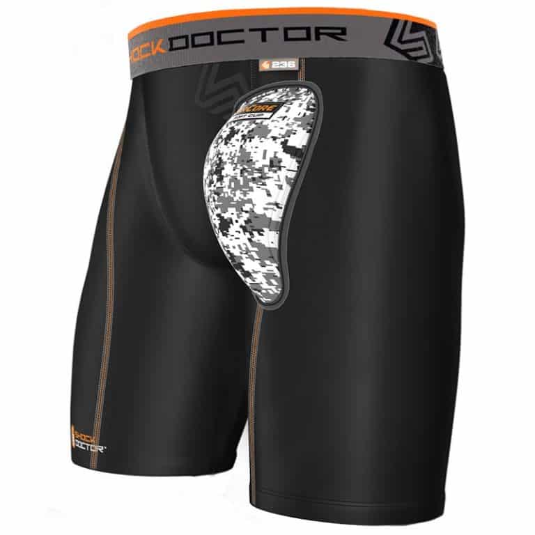 Boxer short avec coquille AirCore softcup Shock doctor blanc