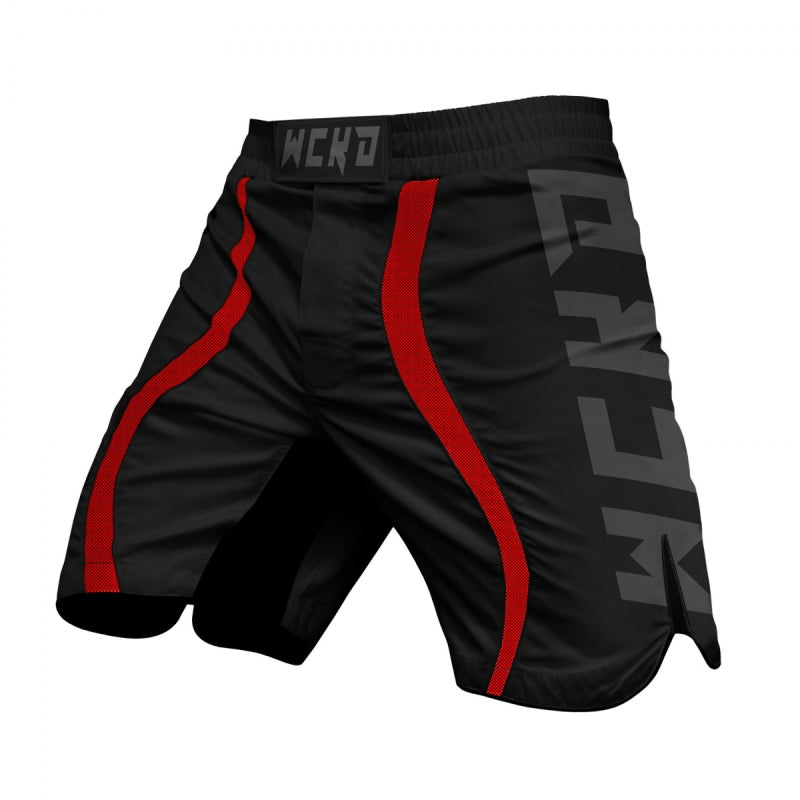 Short muay Thaï WickedOne RESET NOIR/ROUGE