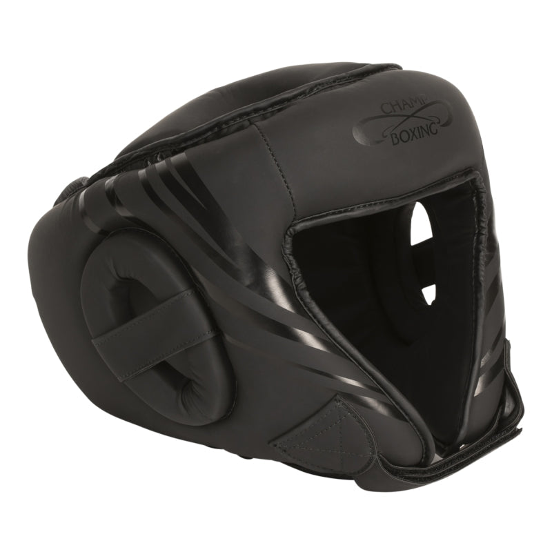 Casque Face ouverte noir mat ChampBoxing
