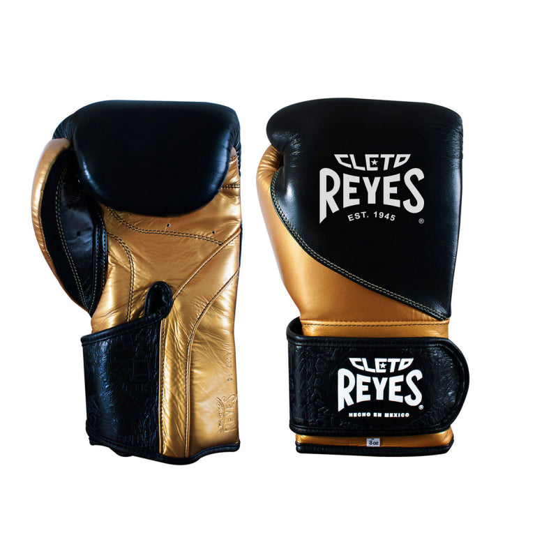 Gants de haute précision Cleto Reyes cuir noir or