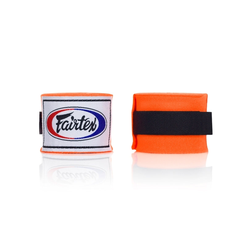 Bandes de boxe coton et lycra 4,5 m Fairtex orange