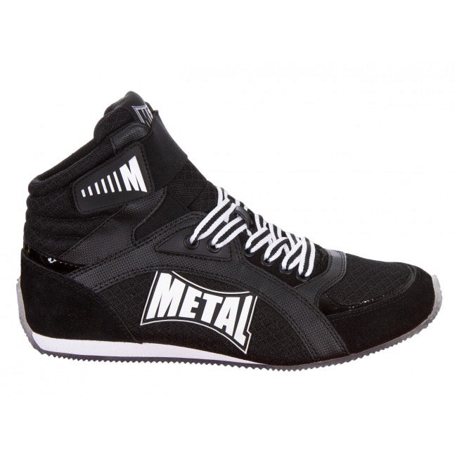 Chaussures de boxe Viper semi montantes Metal boxe Noir