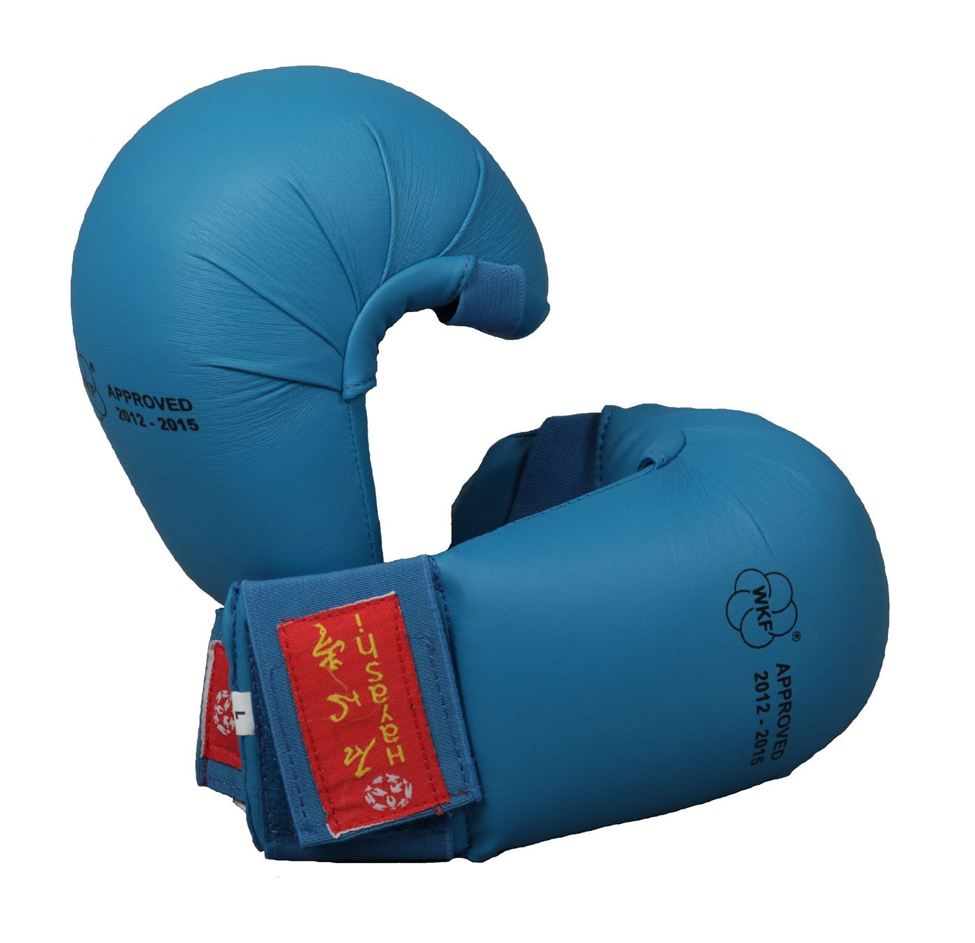 Mitaines de karaté Hayashi WKF sans pouce Bleu