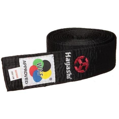 Ceinture de karaté Hayashi coton noire