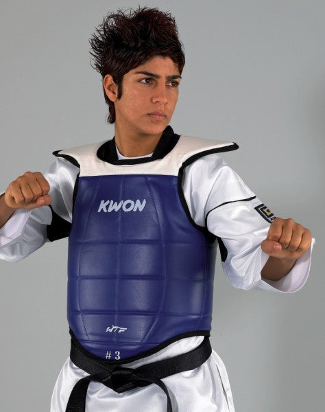 Plastron taekwondo Kwon reversible competition WTF