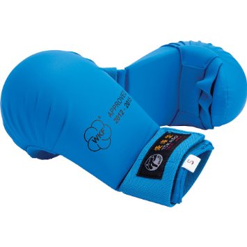 Mitaines De Karaté Tokyo Bleues - Gants Protège-Poings Sans Pouce Pour Entraînement Et Compétition