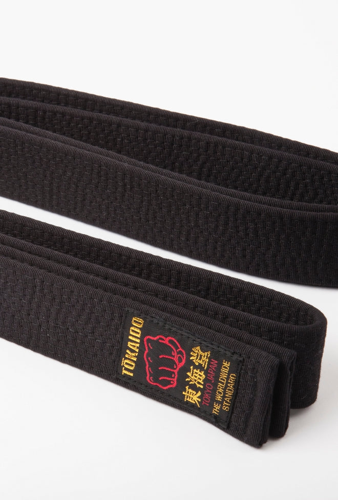 Ceinture de karate Tokaido made in japan noire