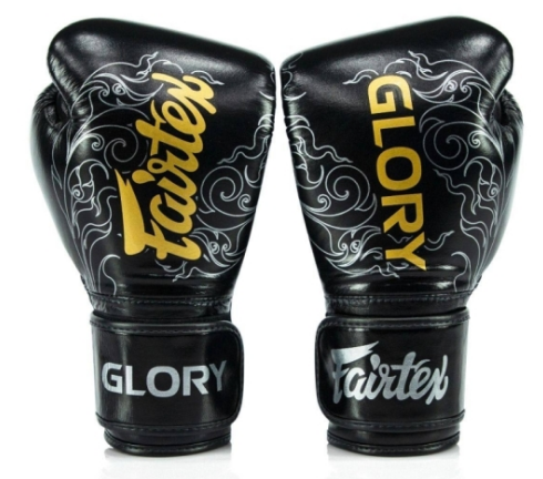 Gants boxe Fairtex BGVG3 X Glory Noir et Or