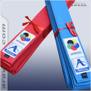 Ceinture de Karaté Arawaza kumite WKF bleu