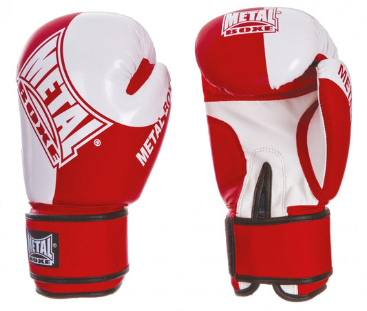 Gants Compétition Amateur Anglaise Metal boxe Rouge