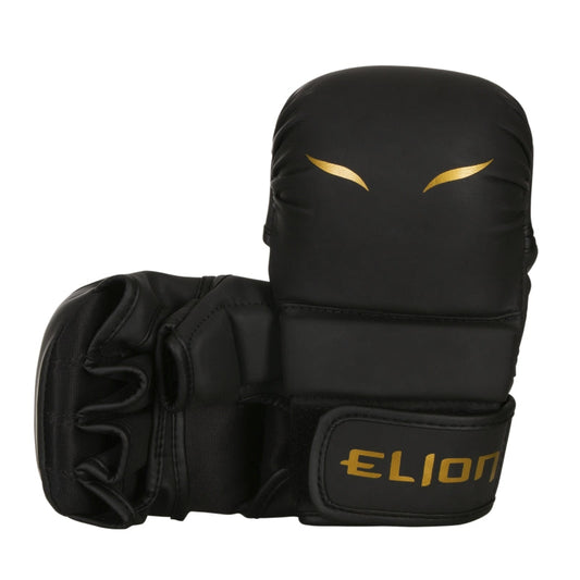 Gants pu mma sparring noir/or elion