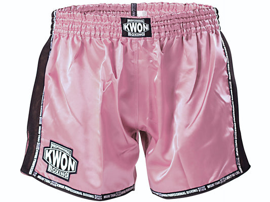 Short de boxe Muay Thai Evolution Kwon rose pale