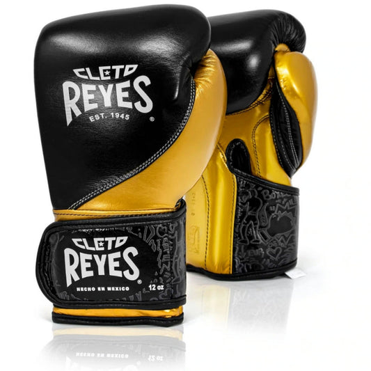 Gants de haute précision Cleto Reyes cuir noir or