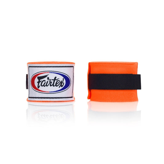 Bandes de boxe coton et lycra 4,5 m Fairtex orange