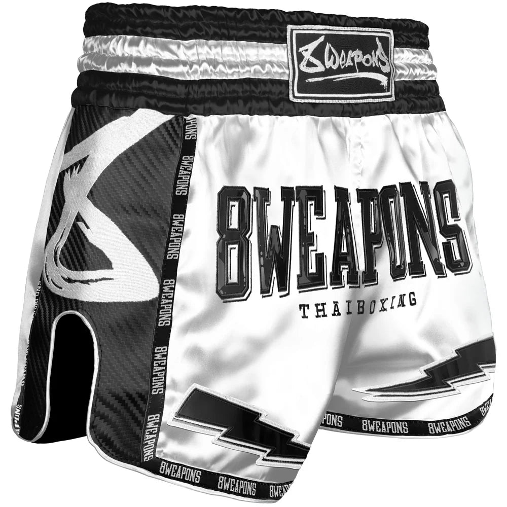 Short Muay-thai 8 WEAPONS Carbon, Snow Night