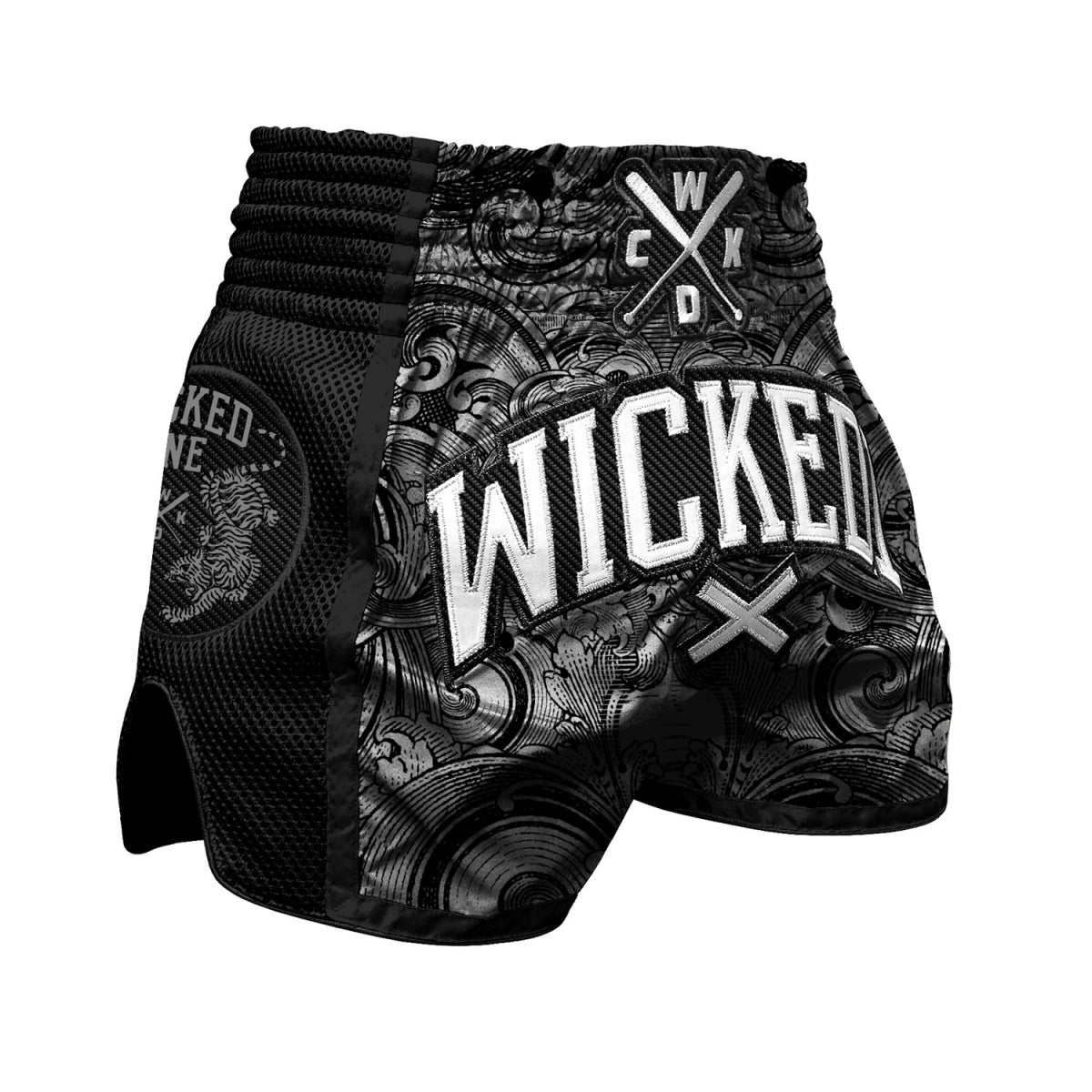 Short Muay-thai WickedOne Tiger Noir