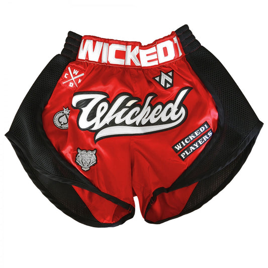 Short Muay-thai WickedOne Squad rouge