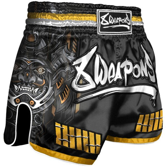 Short Muay-thai 8 WEAPONS Samurai 2.0  Noir or