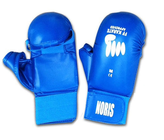 Gants FF Karaté Noris avec pouces bleu