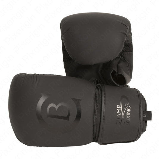 Gants de sac pu noir/noir Champboxing