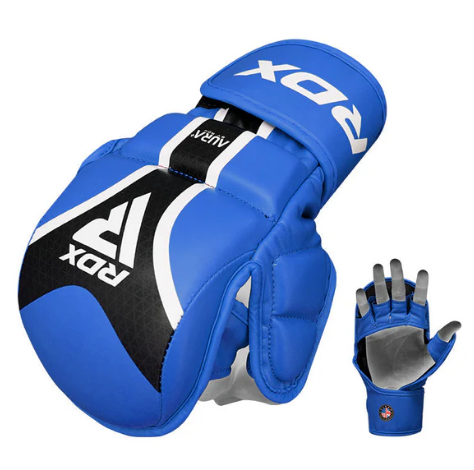 Gants de MMA/GRAPPLING RDX Shooter Aura Plus T-17 Bleu