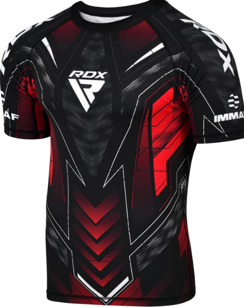 T-shirt compression RDX approuvé IMMAF rouge