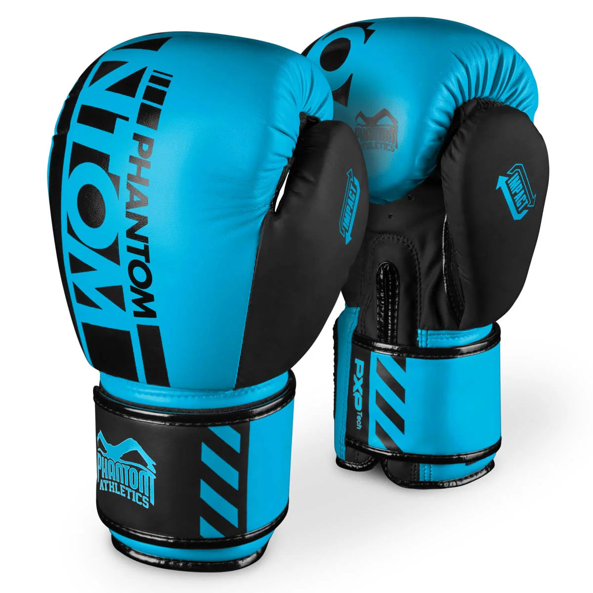 Gants de Boxe Phantom APEX bleu neon