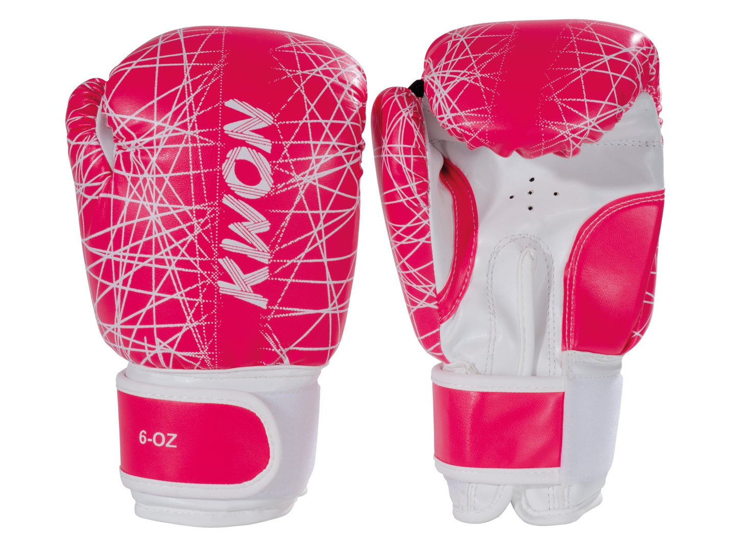 Gants de boxe enfant Kwon neon rose